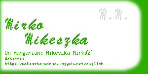 mirko mikeszka business card